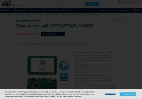 
                            2. 32F746GDISCOVERY - Discovery kit with STM32F746NG MCU ...