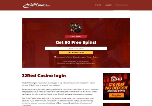 
                            12. 32Red Casino—Login - Red Casinos