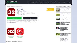 
                            12. 32Red Mobile Apps Review | Sports Betting, Casino & Poker