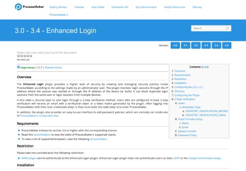 
                            10. 3.3 - Enhanced Login | Documentation@ProcessMaker