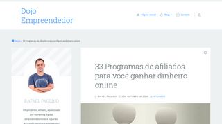 
                            9. 33 Programas de afiliados para você ganhar dinheiro online