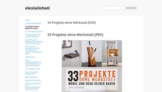 
                            7. 33 Projekte ohne Werkstatt [PDF] - elexlailohati - Google Sites