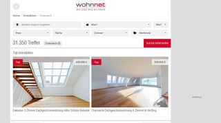 
                            12. 34.878 Top Immobilien in Österreich finden | wohnnet.at