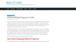 
                            12. 35 Best Affiliate Program in India | Best of India!