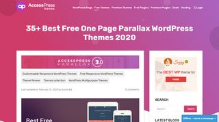 
                            5. 35+ Best Free One Page Parallax WordPress Themes 2019