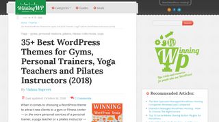 
                            8. 35+ Best WordPress Themes for Gyms, Trainers and Yoga (2018)