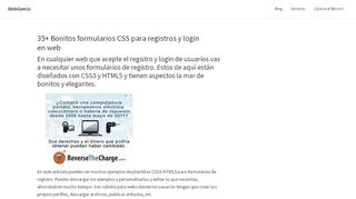 
                            2. 35+ Bonitos formularios CSS para registros y login en web - Blog ...