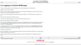 
                            4. 3.5. Logging in to Oracle VM Manager - Oracle Docs