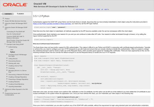 
                            11. 3.5.1.2 Python - Oracle Docs