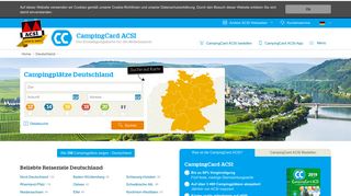 
                            11. 356 Campingplätze in Deutschland | CampingCard ACSI