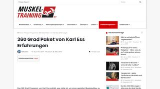 
                            13. ᐅ 360 Grad Paket von Karl Ess Erfahrungen ... - Muskel-Training.net