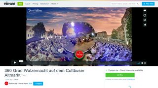 
                            13. 360 Grad Walzernacht auf dem Cottbuser Altmarkt on Vimeo