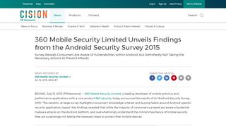 
                            10. 360 Mobile Security Limited Unveils Findings from the Android ...
