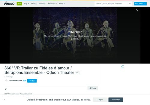 
                            9. 360° VR Trailer zu Fidèles d´amour / Serapions Ensemble - Odeon ...