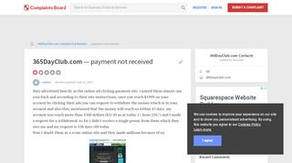 
                            5. 365dayclub.com - Payment not received, Review 881386 | Complaints ...