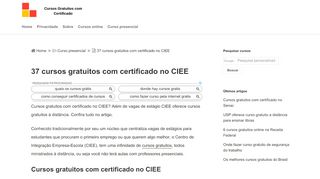 
                            10. 37 cursos gratuitos com certificado no CIEE online