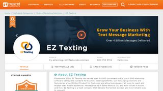 
                            7. 37 Customer Reviews & Customer References of Ez Texting ...