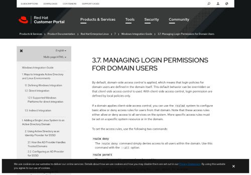 
                            10. 3.7. Managing Login Permissions for Domain Users - Red Hat ...