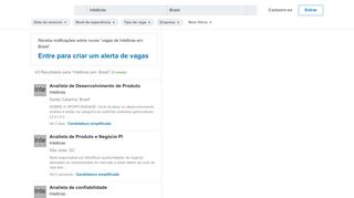 
                            6. 37 vagas de Intelbras em Brasil - LinkedIn