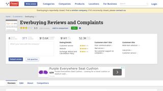 
                            7. 375 Everbuying Reviews and Complaints @ Pissed Consumer