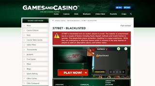 
                            5. 377Bet mobile casino - GamesAndCasino