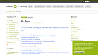 
                            12. 3.8.2. Forum | Mediencommunity 2.0