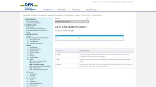
                            2. 3.8.3. Fax Server Login, Handbuch Serviceportal, Serviceportal ... - DFN