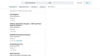 
                            6. 39 Texas Instruments jobs in India - LinkedIn