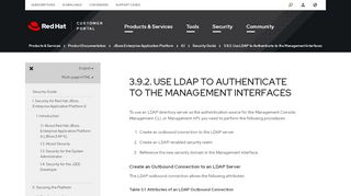 
                            2. 3.9.2. Use LDAP to Authenticate to the Management Interfaces - Red ...