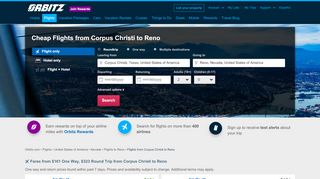 
                            13. $397 + Flights from Corpus Christi (CRP) to Reno (RNO) on Orbitz ...