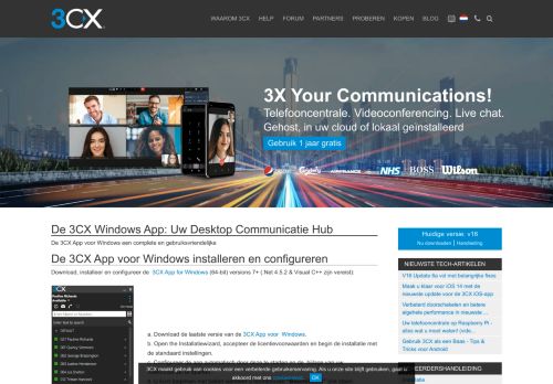 
                            5. 3CX client voor Windows Installeren en Provisionen! Lees meer..