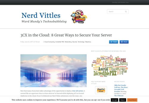 
                            8. 3CX in the Cloud: 8 Great Ways to Secure Your Server – Nerd Vittles