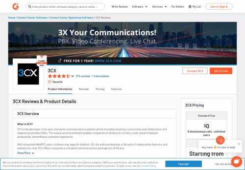 
                            6. 3CX Phone System Reviews 2018 | G2 Crowd