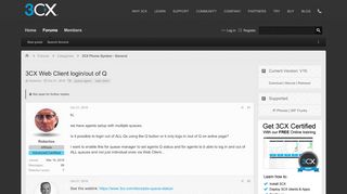 
                            12. 3CX Web Client login/out of Q | 3CX - Software Based VoIP IP PBX ...
