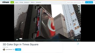 
                            13. 3D Coke Sign in Times Square on Vimeo