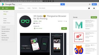
                            9. 3D Geeks ?: Thingiverse Browser for 3D Printing - Apps on Google ...