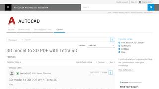 
                            13. 3D model to 3D PDF with Tetra 4D - Autodesk Community- AutoCAD ...