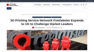
                            8. 3D Printing Service Network Freelabster Expands to UK to Challenge ...