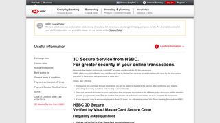 
                            11. 3D Secure Service from HSBC