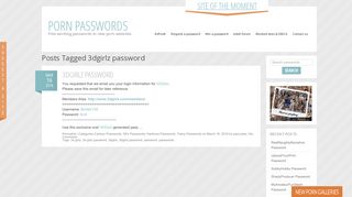
                            4. 3dgirlz Password | Porn Passwords