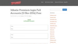 
                            2. 3dkatie Premium login Full Accounts - xpassgf