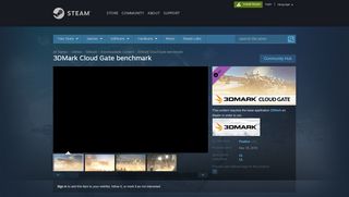 
                            7. 3DMark Cloud Gate benchmark on Steam