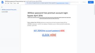 
                            13. 3DXStar password free premium account login bypass April 2016