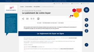 
                            6. 3F informe ses locataires sur le paiement de leur loyer - Immobilière 3F