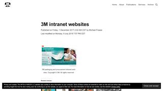 
                            11. 3M intranet websites | ARTS & FARCES