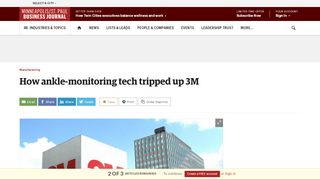 
                            12. 3M trips up on angle-monitoring business - Minneapolis / St ...