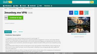 
                            2. 3monkey.me VPN 1.0.6 Free Download