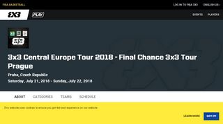 
                            7. 3x3 Central Europe Tour 2018 - Final Chance 3x3 Tour Prague