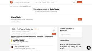 
                            12. 4 Alternatives to KickoffLabs | Product Hunt