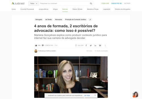 
                            13. 4 anos de formada, 2 escritórios de advocacia: como isso é possível?